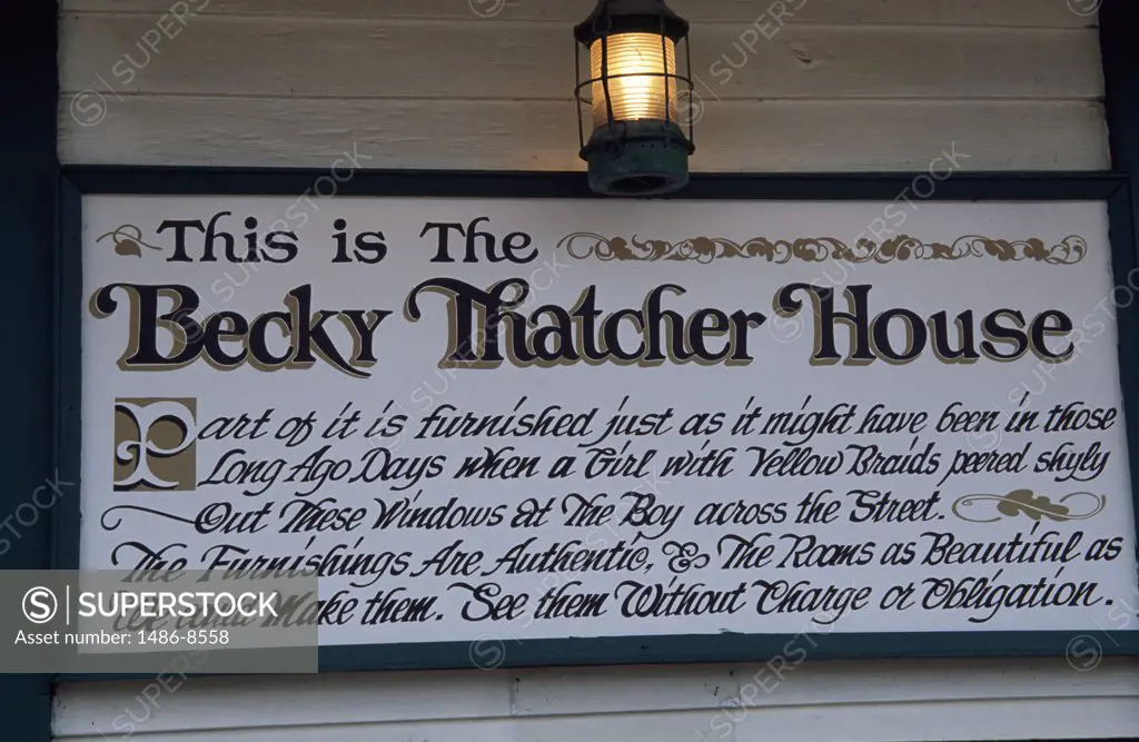 Home of Becky Thatcher Hannibal Missouri USA