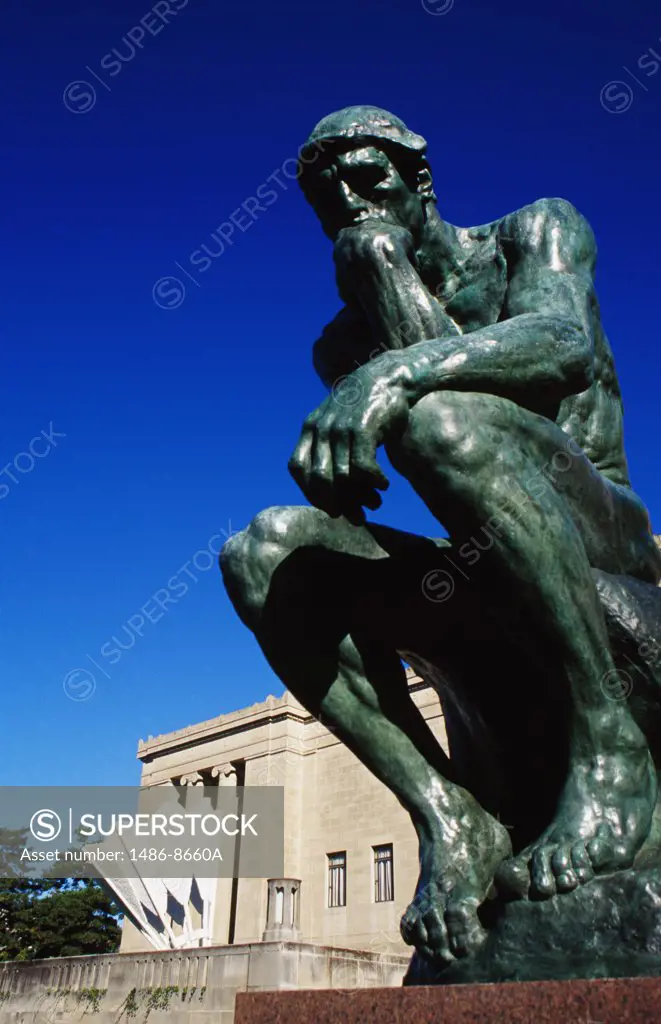 Thinker by Rodin Nelson-Atkins Museum of Art Kansas City, Missouri, USA