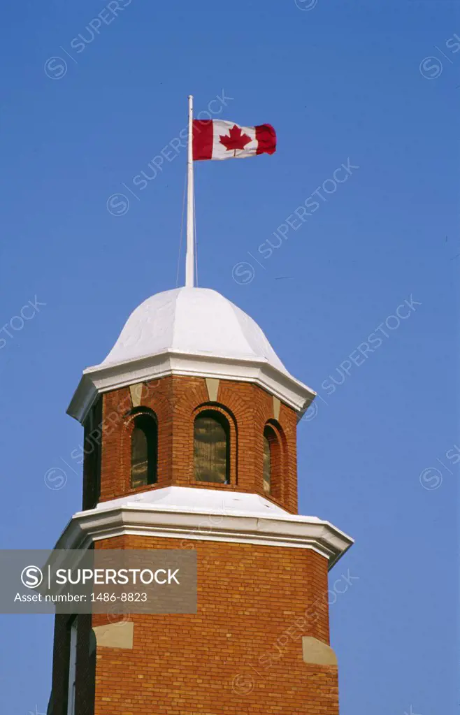 Canada, Alberta, Edmonton, Flag of Canada, Walterdale Playhouse