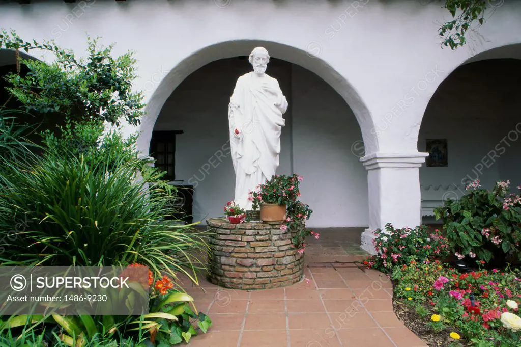 St. Joseph's Statue Mission San Diego de Alcala San Diego California, USA
