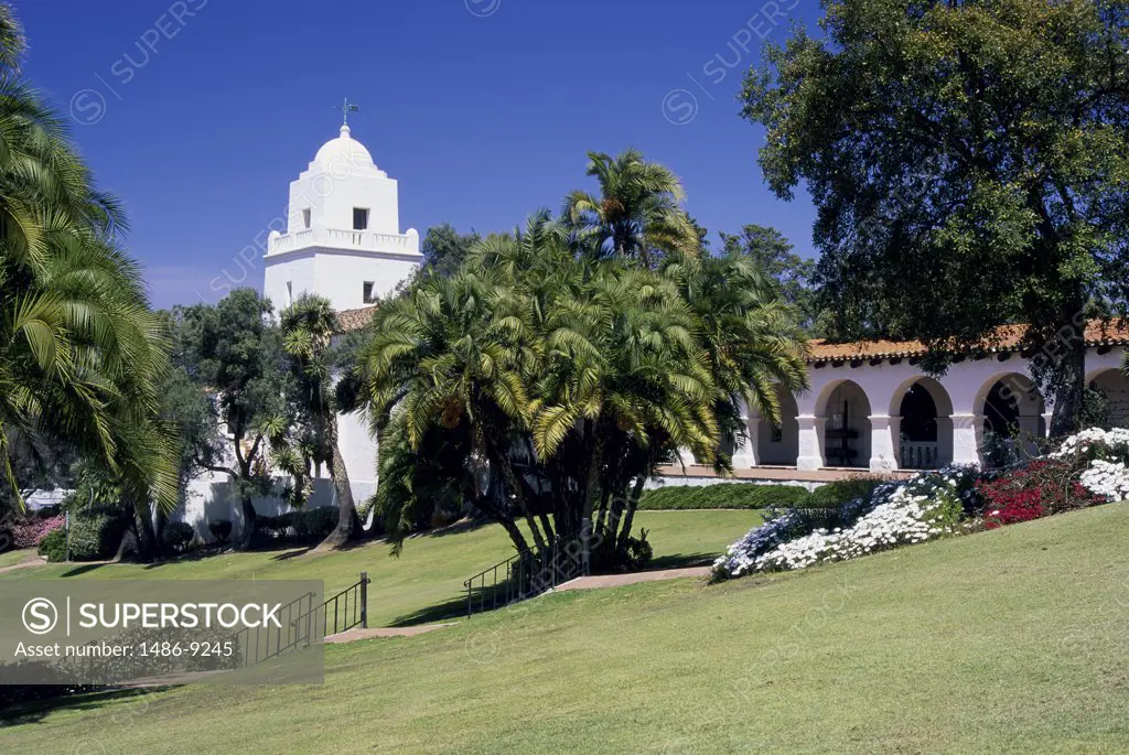 Low angle view of a museum, Junipero Serra Museum, Old Town San Diego State Historic Park, California, USA