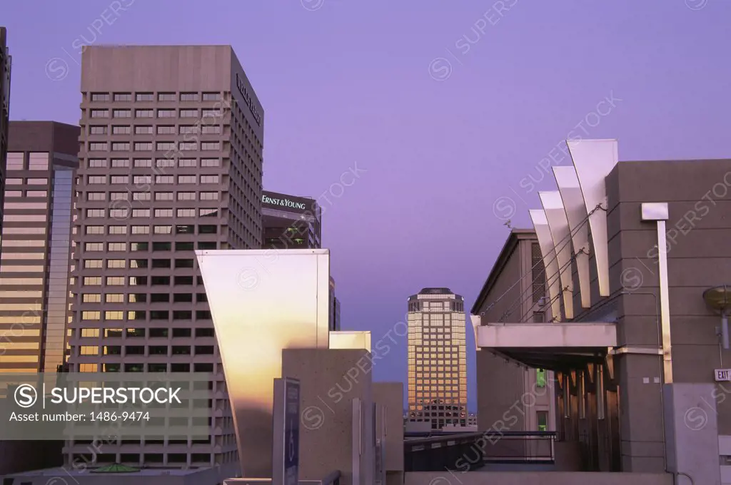 Low angle view of office buildings, Collier Center, Phoenix, Arizona, USA