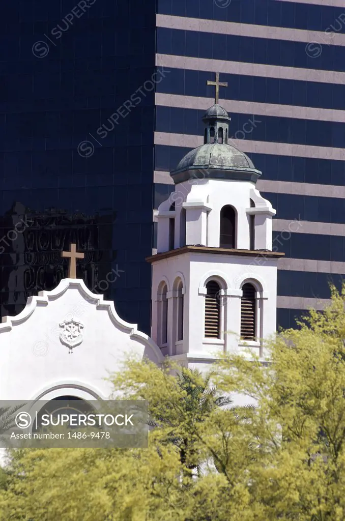 A church building, St. Mary's Basilica, Phoenix, Arizona, USA