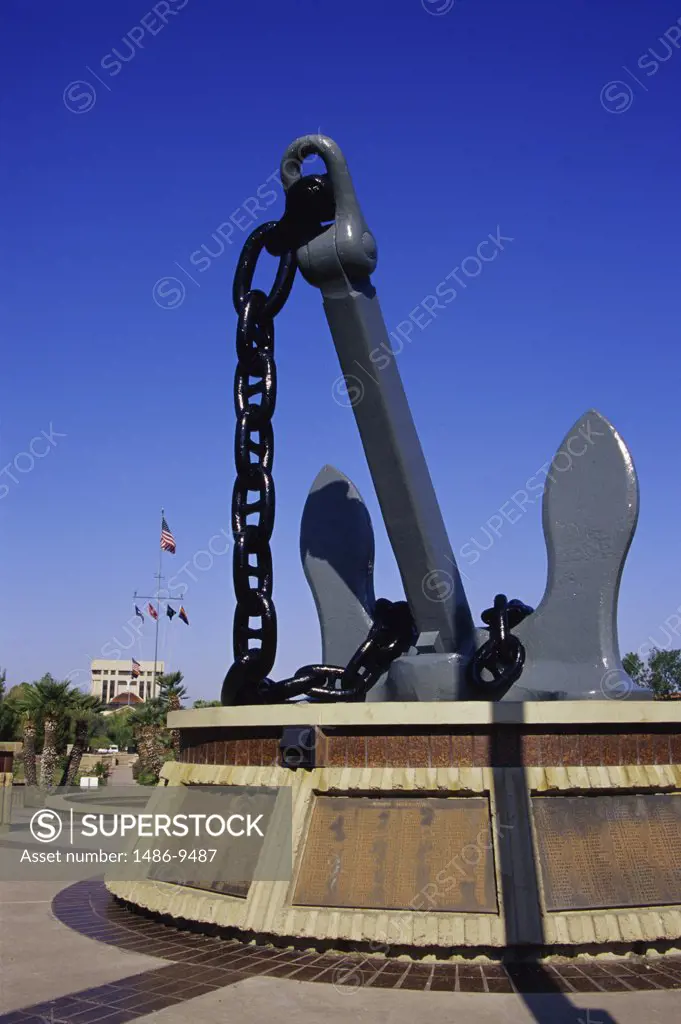 Sculpture of an anchor, USS Arizona Memorial, Phoenix, Arizona, USA
