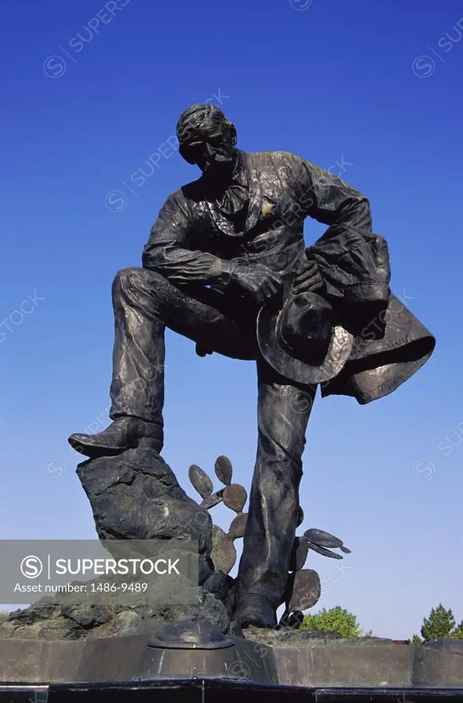 Low angle view of a statue, Peace Officers Memorial, Phoenix, Arizona, USA