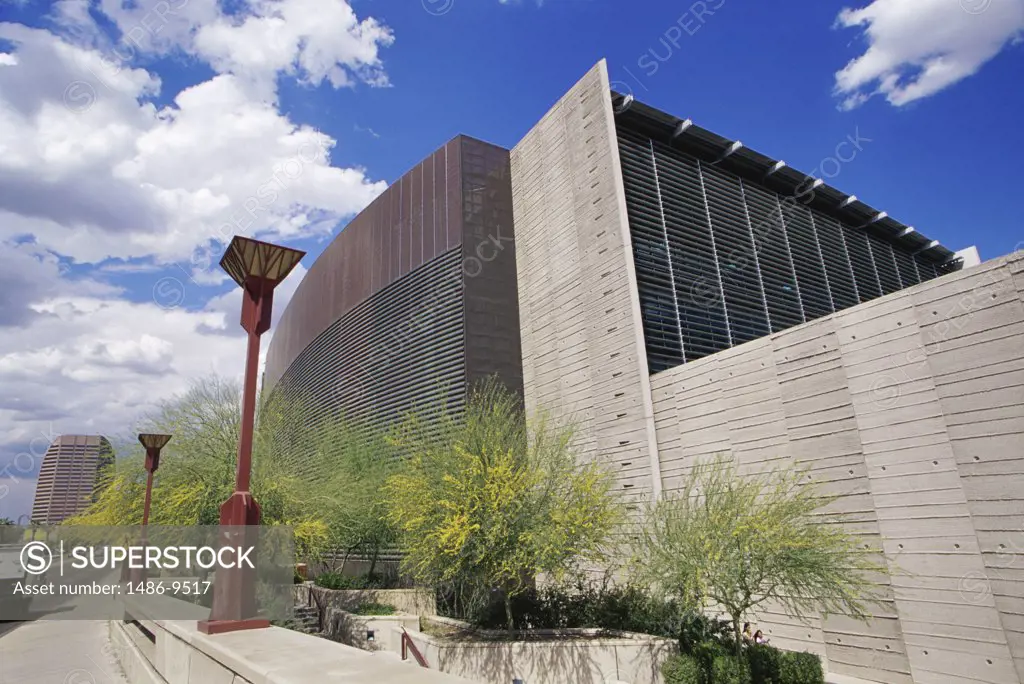 Low angle view of a public library, Phoenix Public Library, Phoenix, Arizona, USA