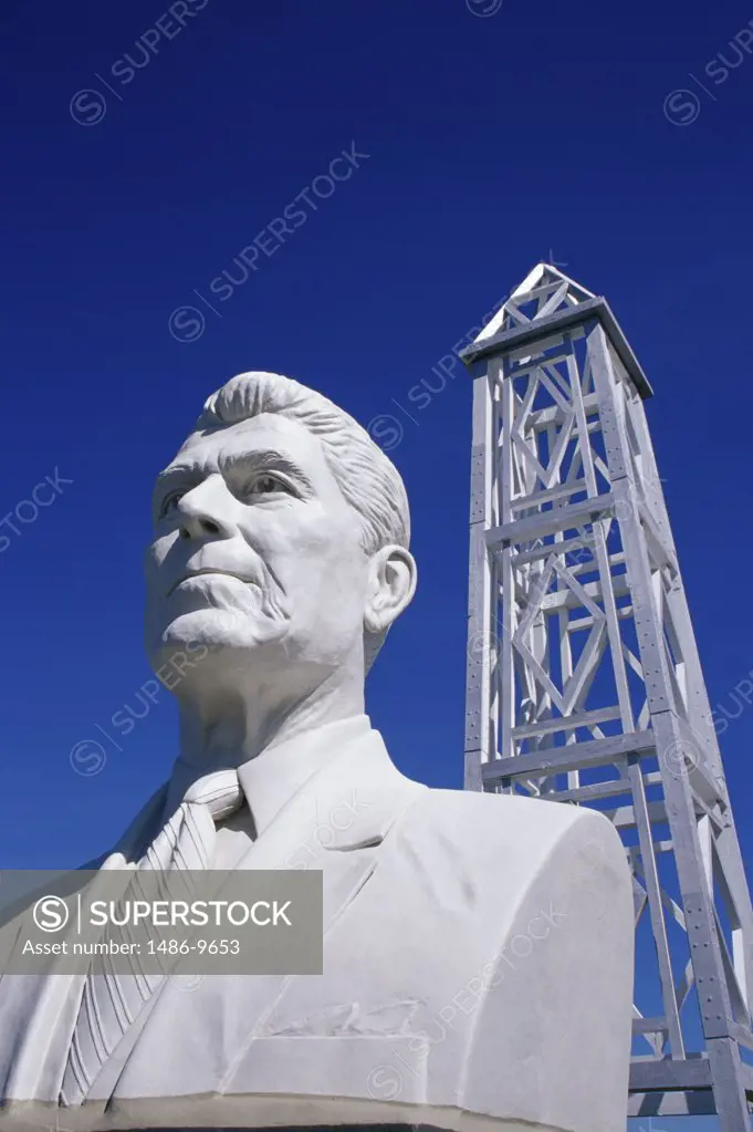 Bust of Ronald Reagan President's Park South Dakota USA