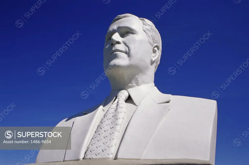 Bust of George Bush President's Park South Dakota USA