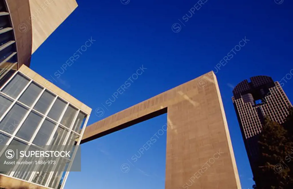 Low angle view of a concert hall, Meyerson Symphony Center, Dallas, Texas, USA