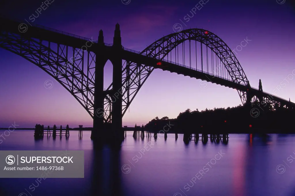 Yaquina Bay Bridge Newport Oregon USA