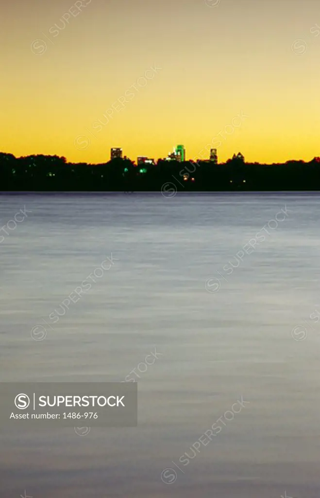 USA, Texas, Dallas, cityscape at sunset