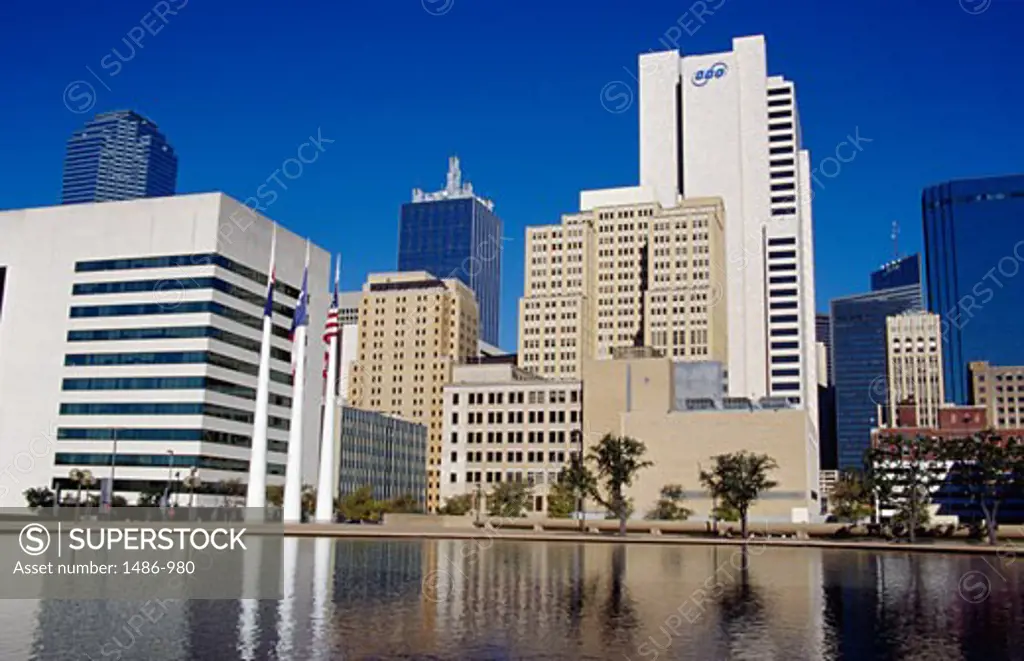 Skyscrapers in a city, City Hall Plaza, Dallas, Texas, USA