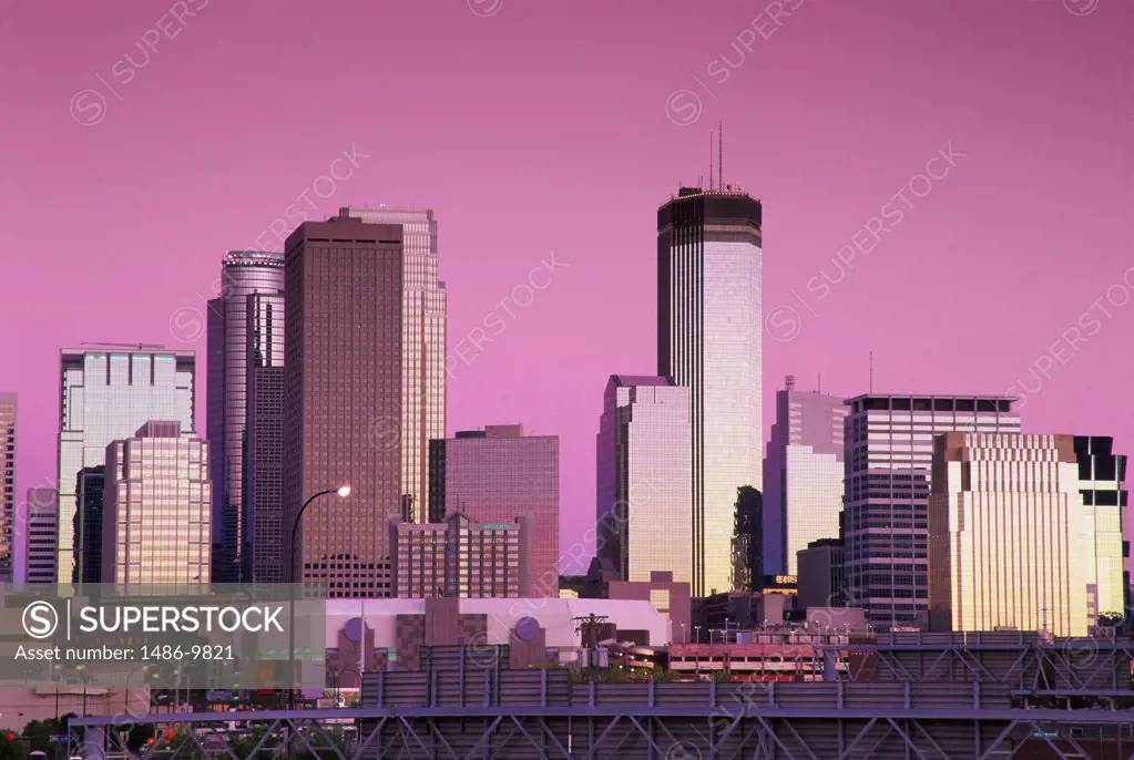 Skyscrapers in a city, Minneapolis, Minnesota, USA