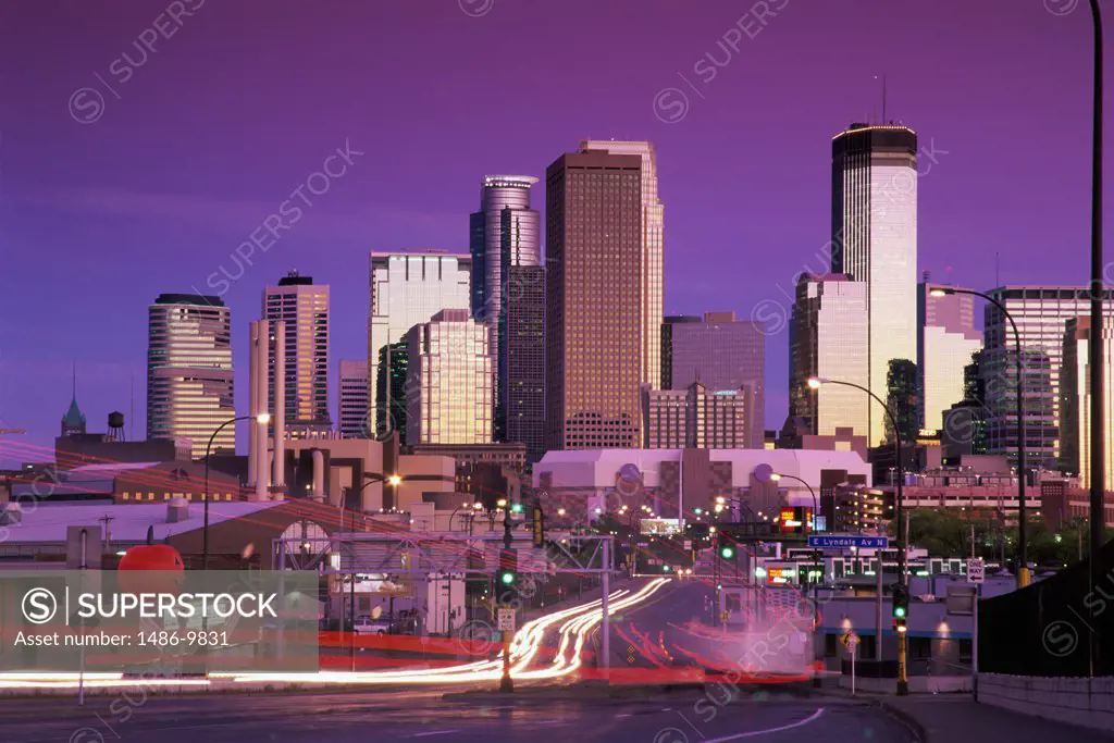 Skyscrapers in a city, Minneapolis, Minnesota, USA