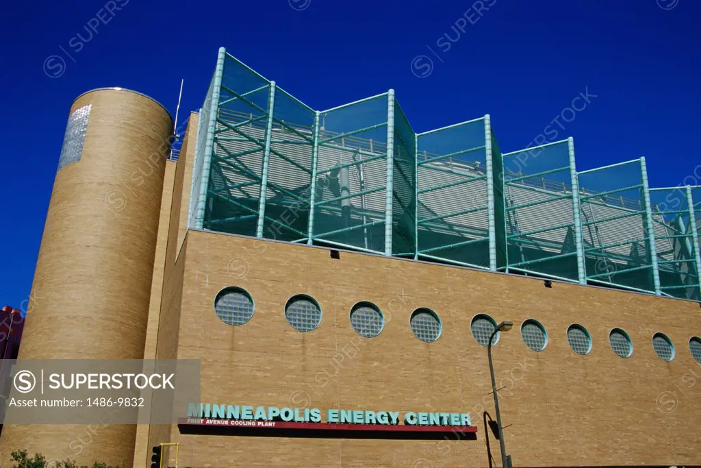 Low angle view of an office building, Minneapolis Energy Center, Minneapolis, Minnesota, USA