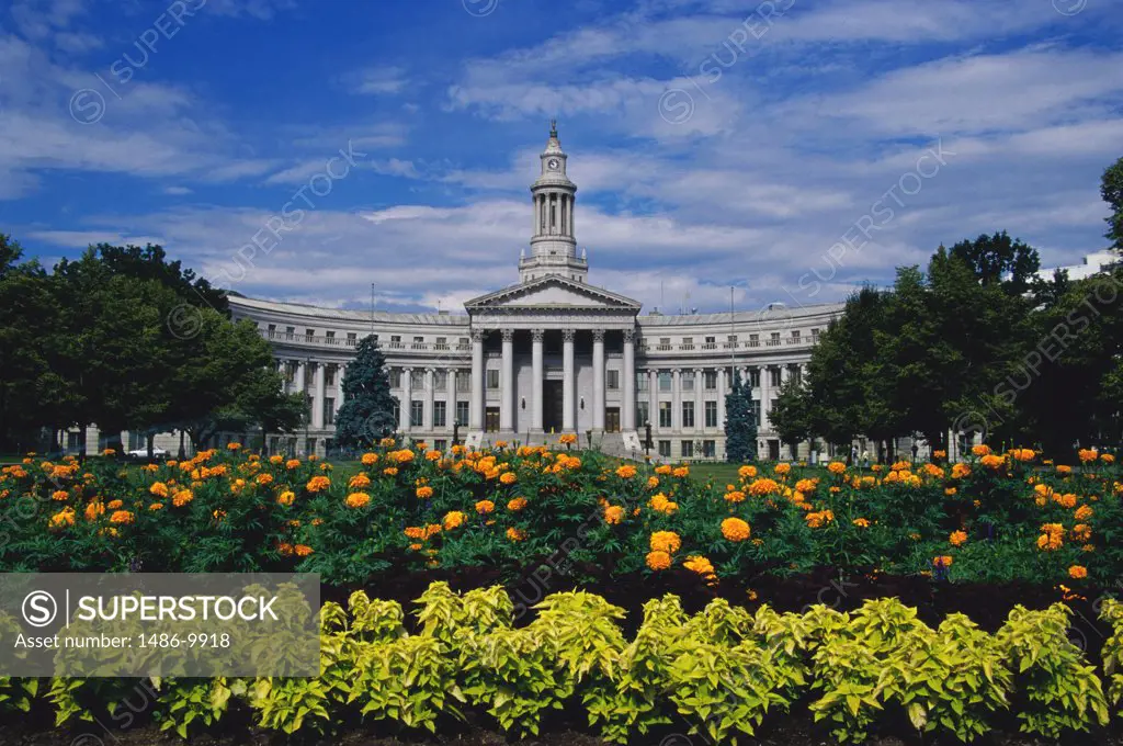 Facade of a government building, City and County Building, Denver, Colorado, USA