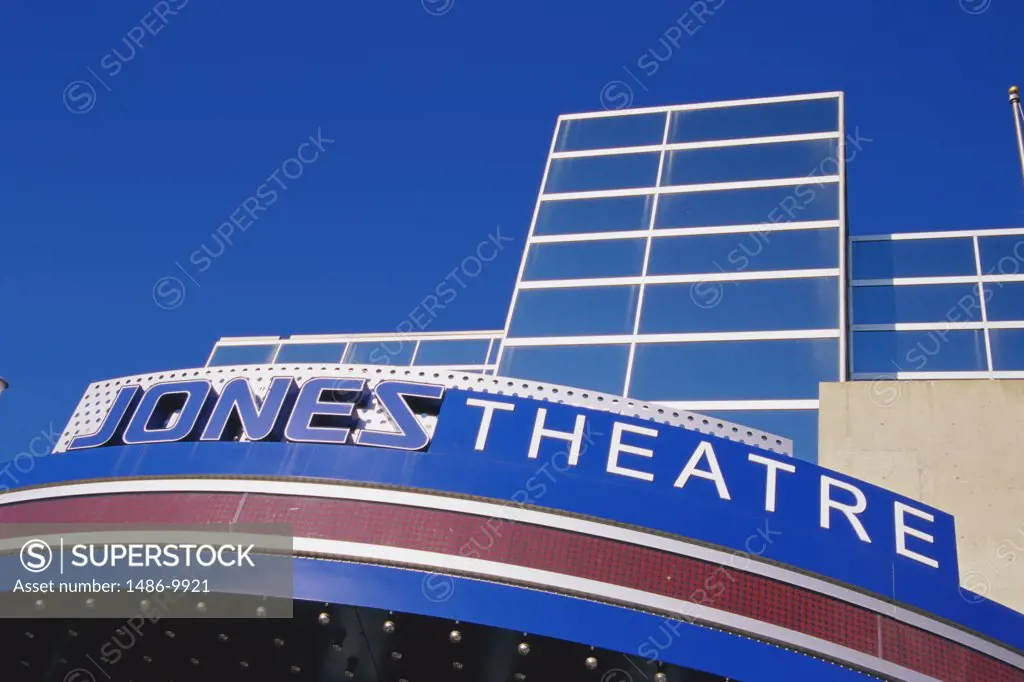 Low angle view of a theatre, Jones Theater, Denver, Colorado, USA