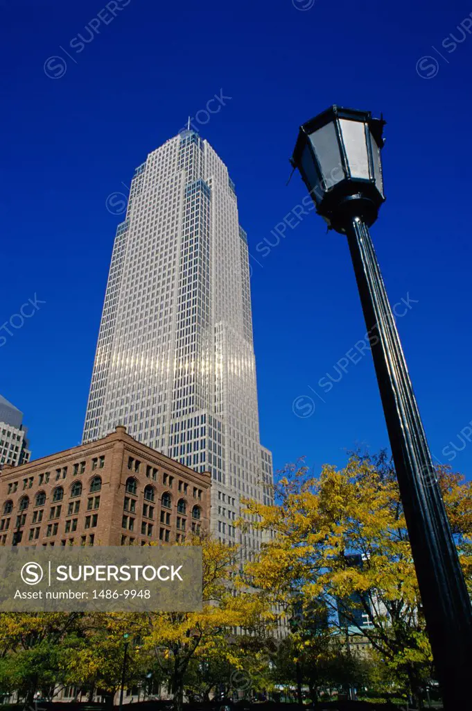 Low angle view of a tower, Key Bank Tower, Cleveland, Ohio, USA