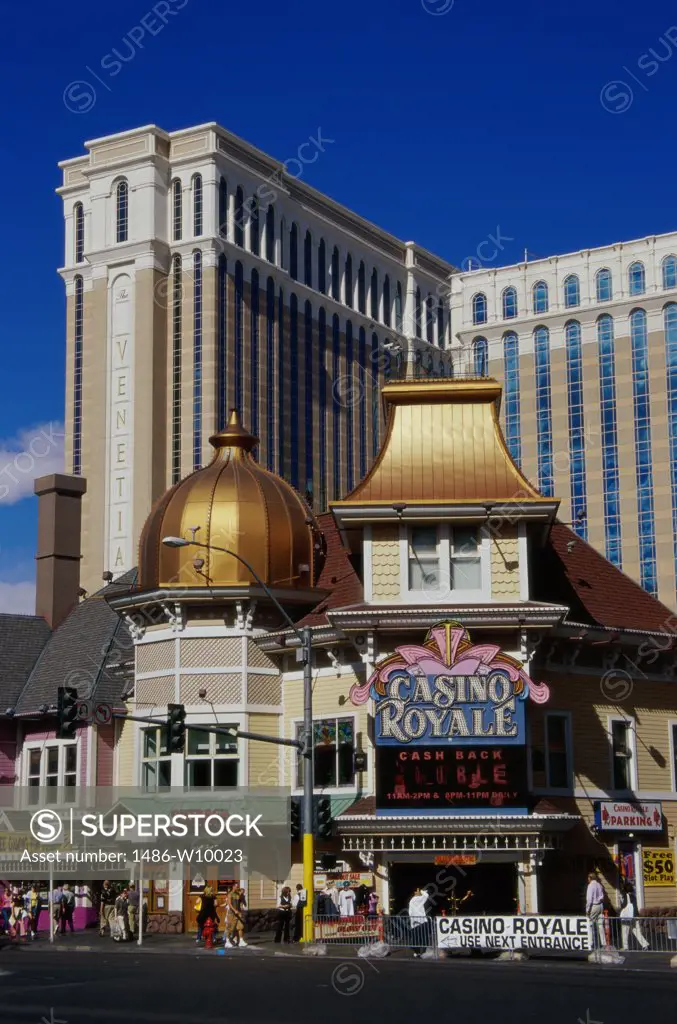 Low angle view of a resort, Casino Royale, Venetian Resort Hotel Casino, Las Vegas, Nevada, USA