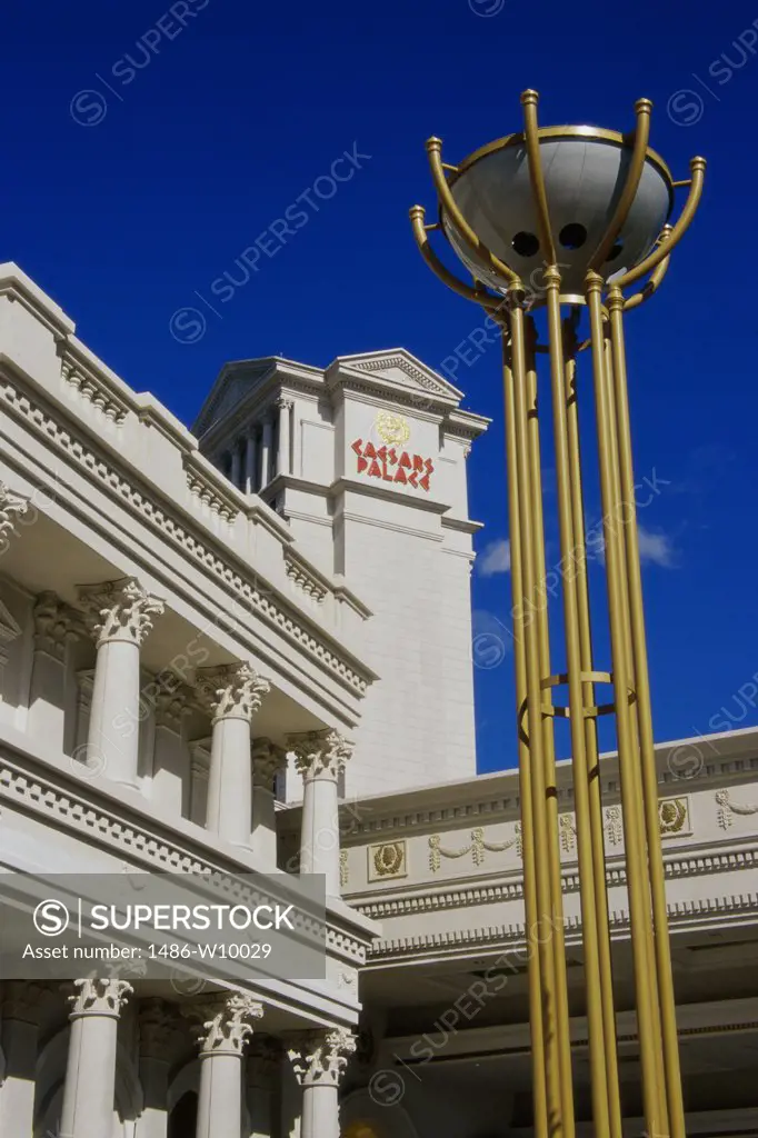 Low angle view of a resort, Caesars Palace Hotel and Casino, Las Vegas, Nevada, USA