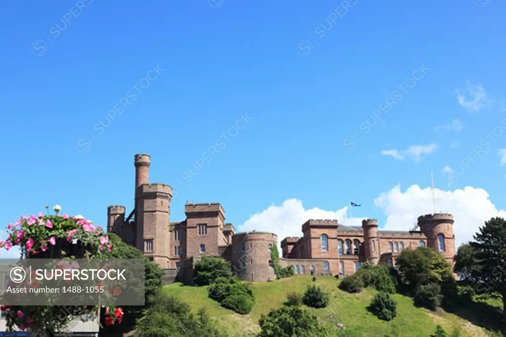 Castle on a hill, Inverness Castle, Inverness, Highlands Region, Scotland