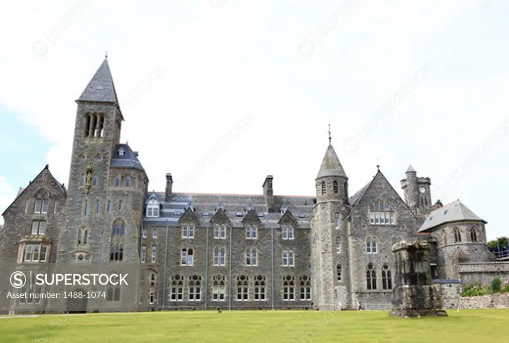 Facade of a monastery, Fort Augustus Abbey, Fort Augustus, Highlands Region, Scotland