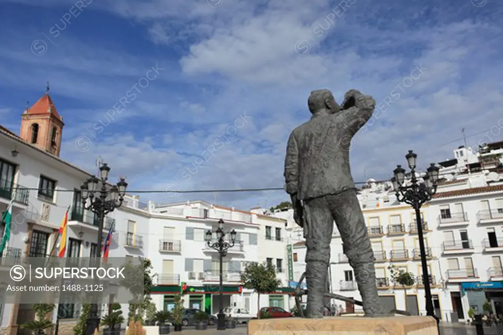 Spain, Andalucia, Axarquia, Torrox, Plaza de la Constitution (Main Square)
