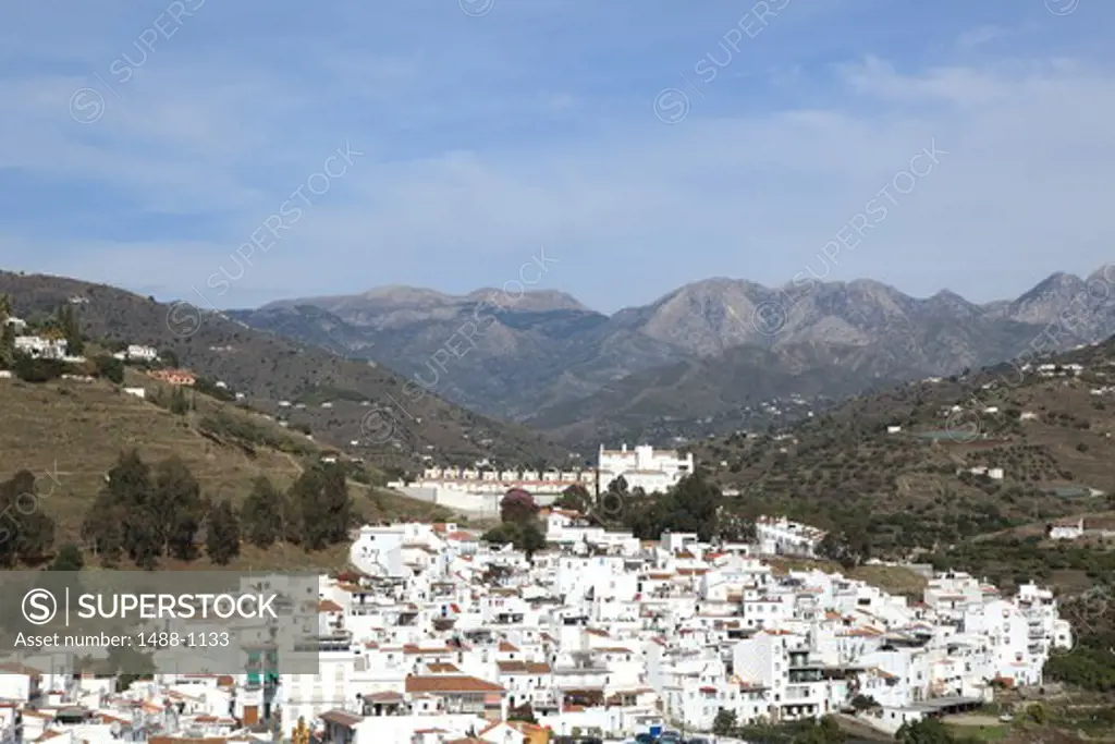 Spain, Andalucia, Axarquia Region, Torrox and Surrounding Hills