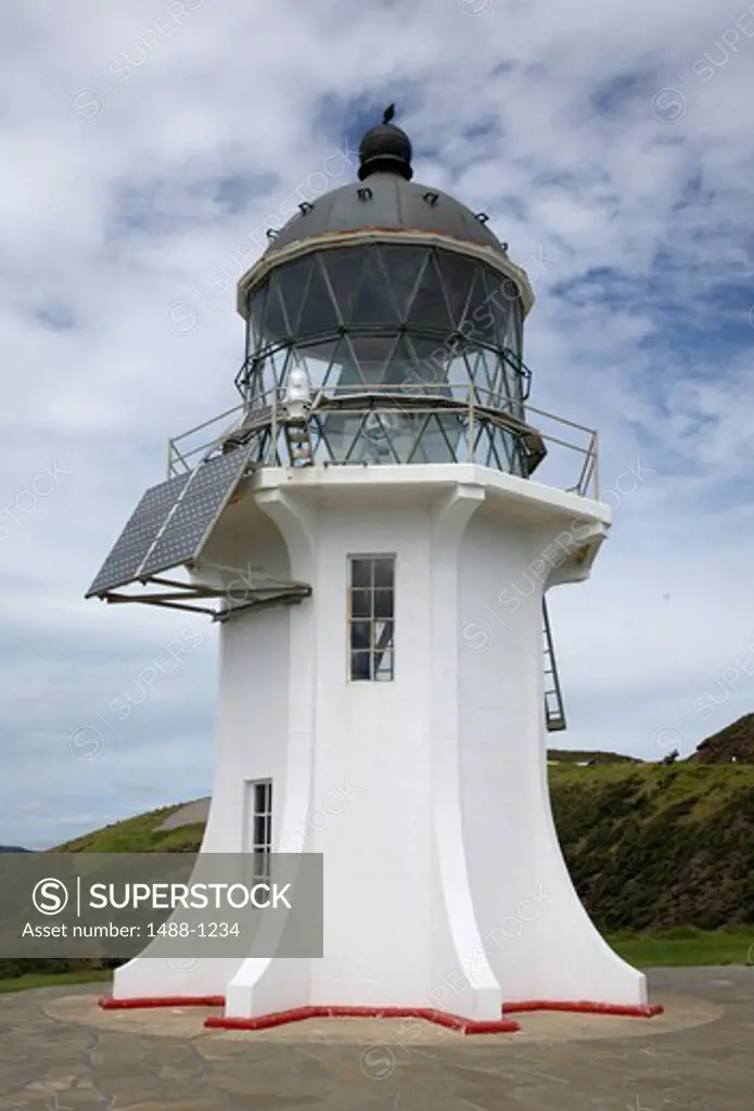 New Zealand, North Island, Cape Reinza, Lighthouse