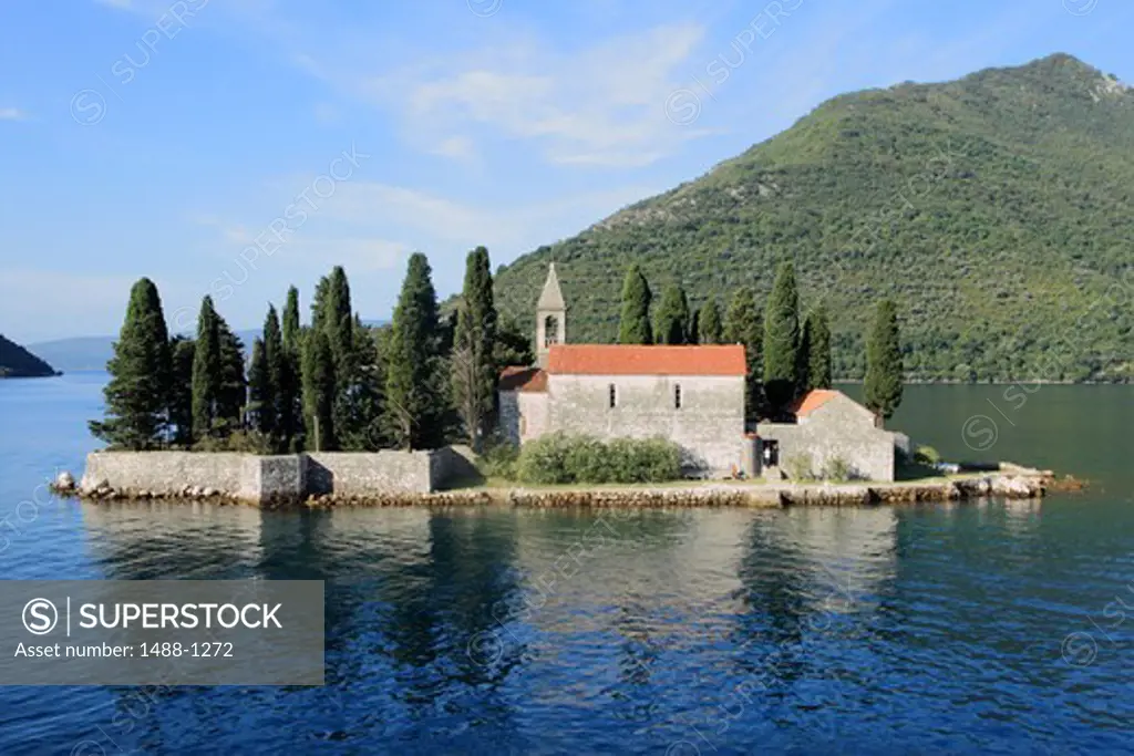 Montenegro, Kotor Fjord, Islet of St George
