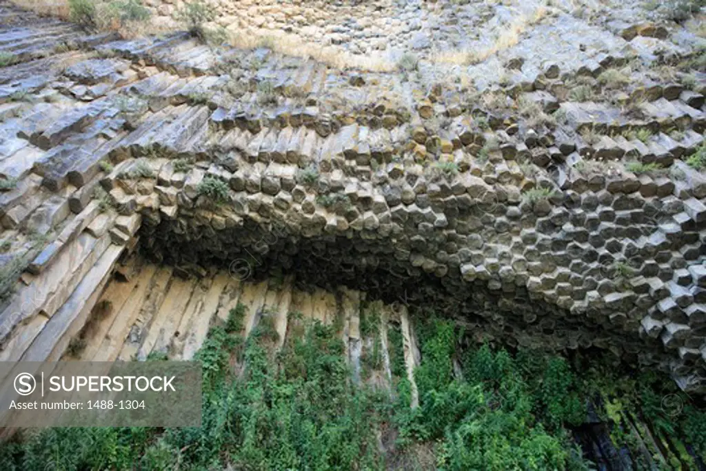 Armenia, Garni Canyon, Geological Monument of Columnar Basalts