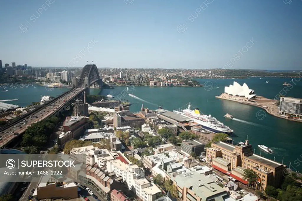 Australia, Sydney, Harbour, Bridge and Opera House