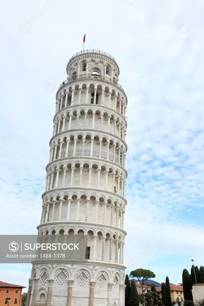 Italy, Pisa, View of Leaning Tower