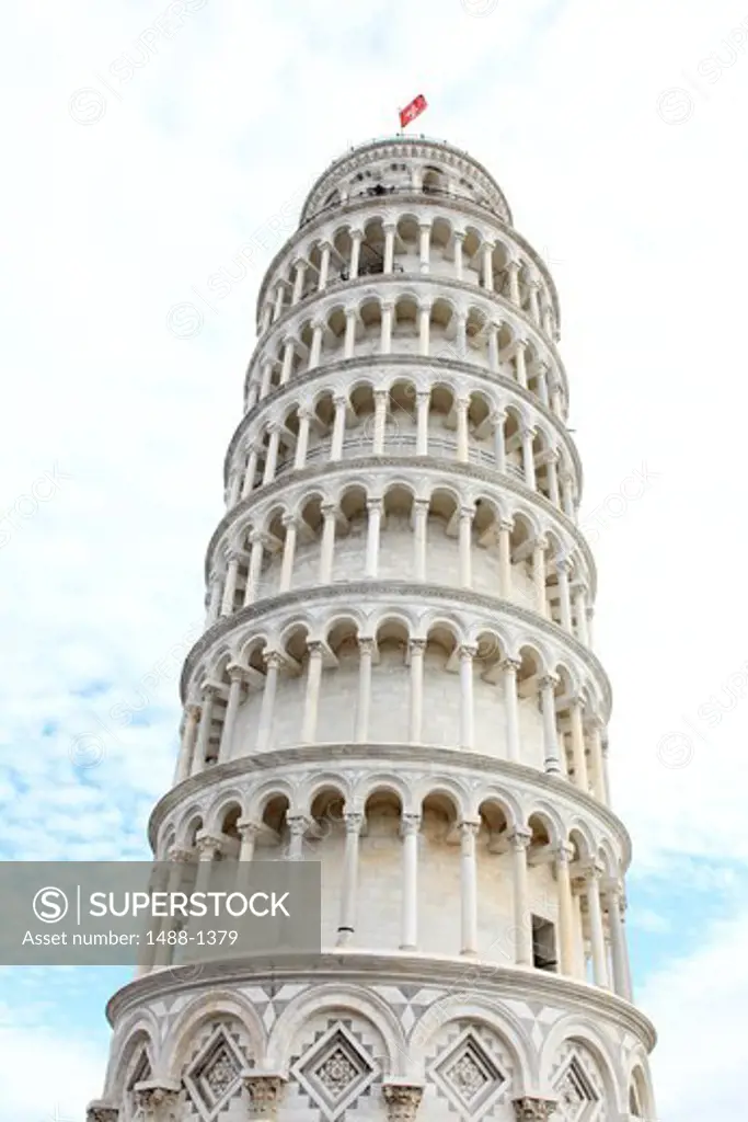 Italy, Pisa, View of Leaning Tower