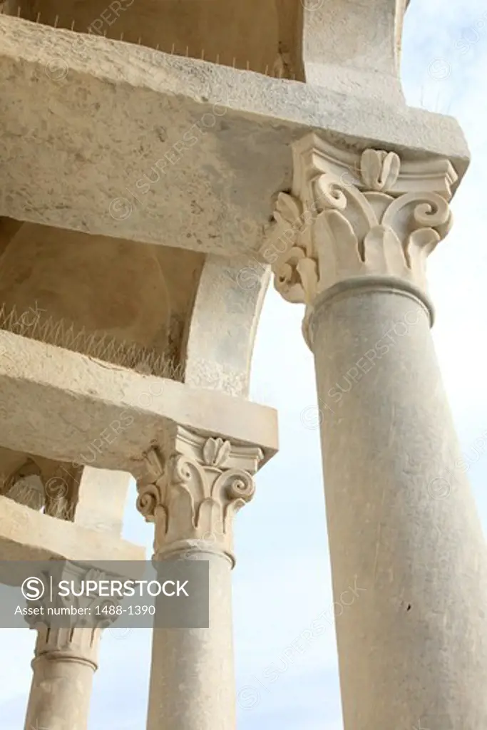 Italy, Pisa, Supporting columns of Leaning Tower
