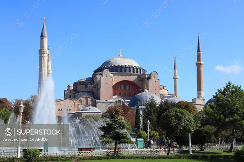 Fountain in front of a museum, Hagia Sophia, Istanbul, Turkey