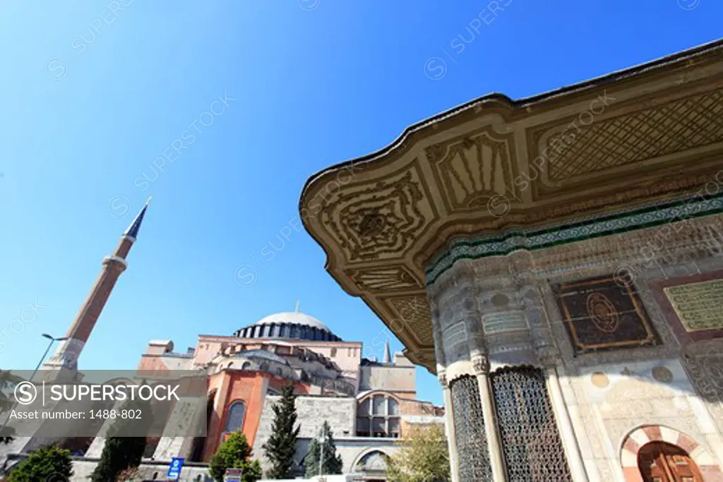 Fountain of Sultan Ahmed III by the Hagia Sophia, Istanbul, Turkey