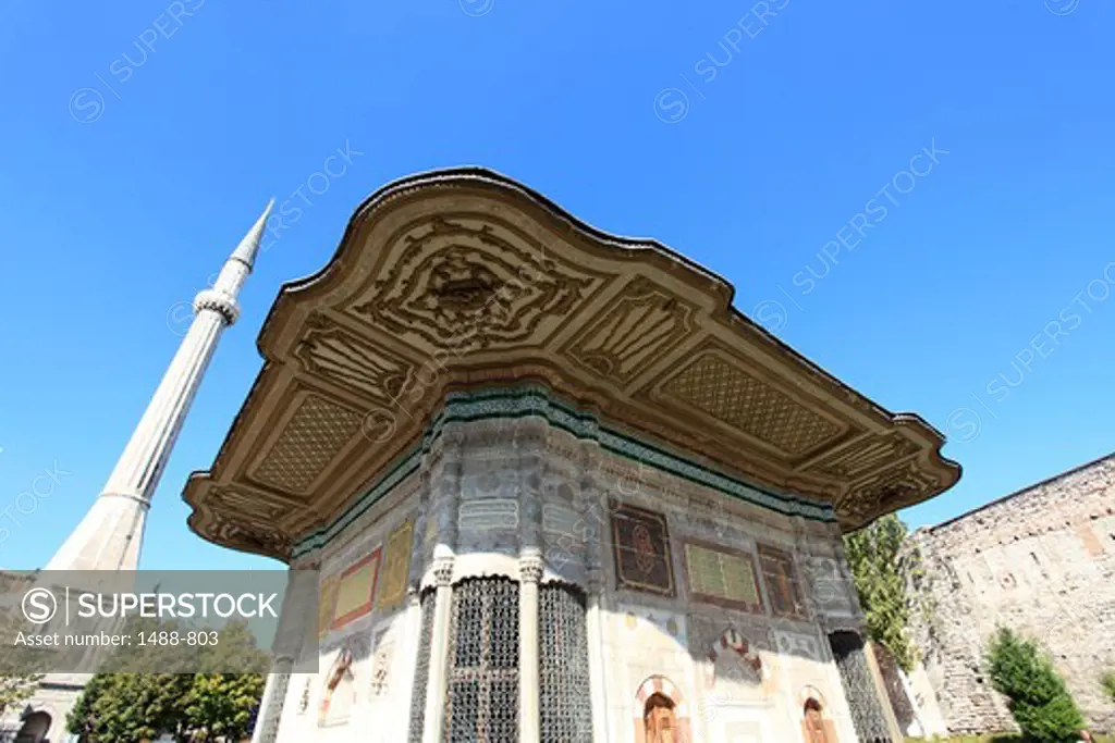 Fountain of Sultan Ahmed III by the Hagia Sophia, Istanbul, Turkey