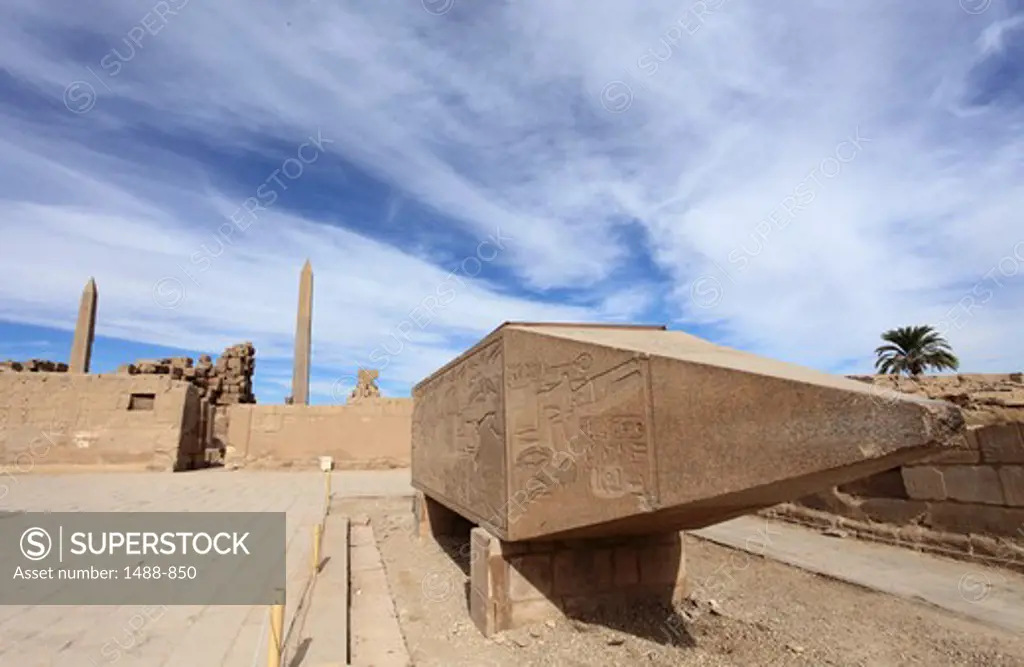 Obelisks of Queen Hatshepsut in Karnak Temple, Luxor, Egypt