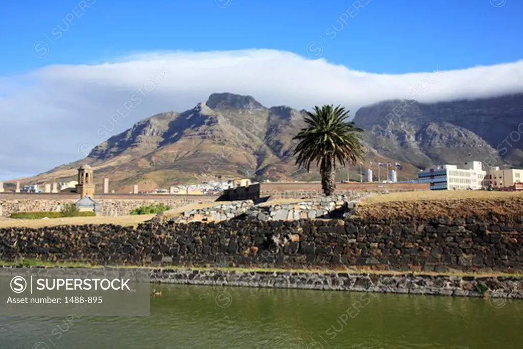 Moat around a castle, Castle of Good Hope, Cape Town, Western Cape Province, South Africa