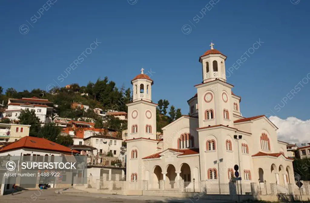 Church in a town, Berat, Albania