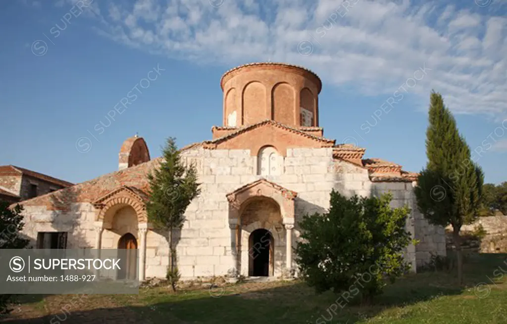 Facade on an old monastery, Apollonia, Illyria, Albania