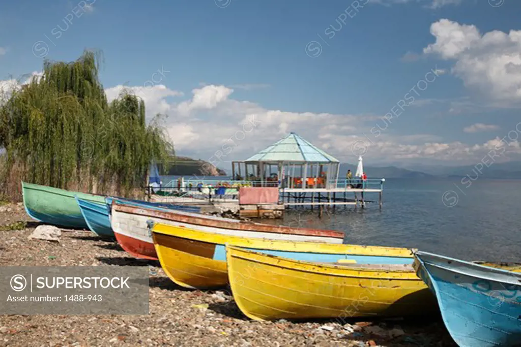 Boats on the beach, Lake Ohrid, Albania