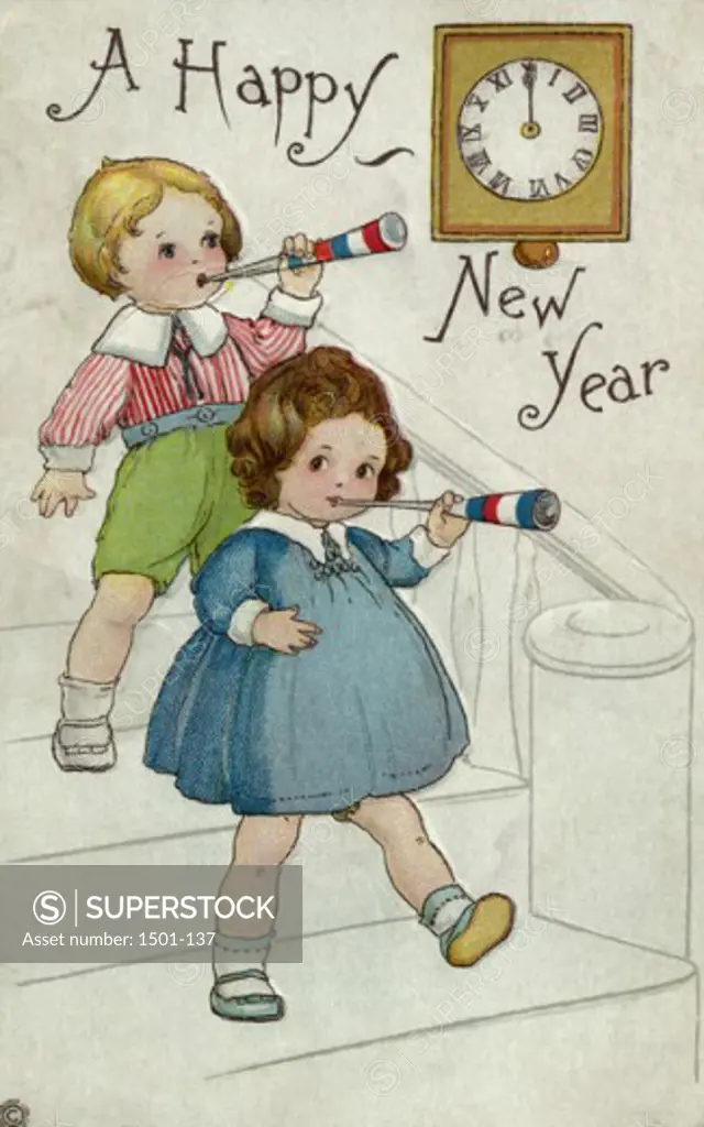 A Happy New Year Postcard Private Collection
