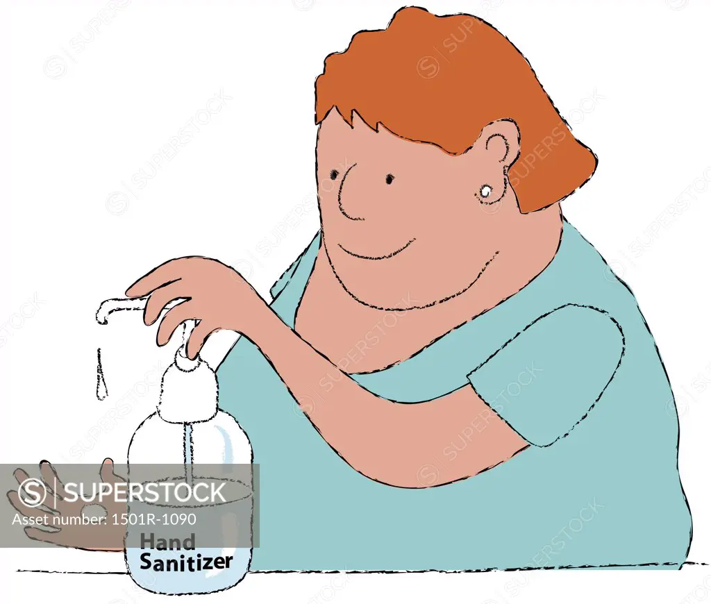 Sanitizing, illustration