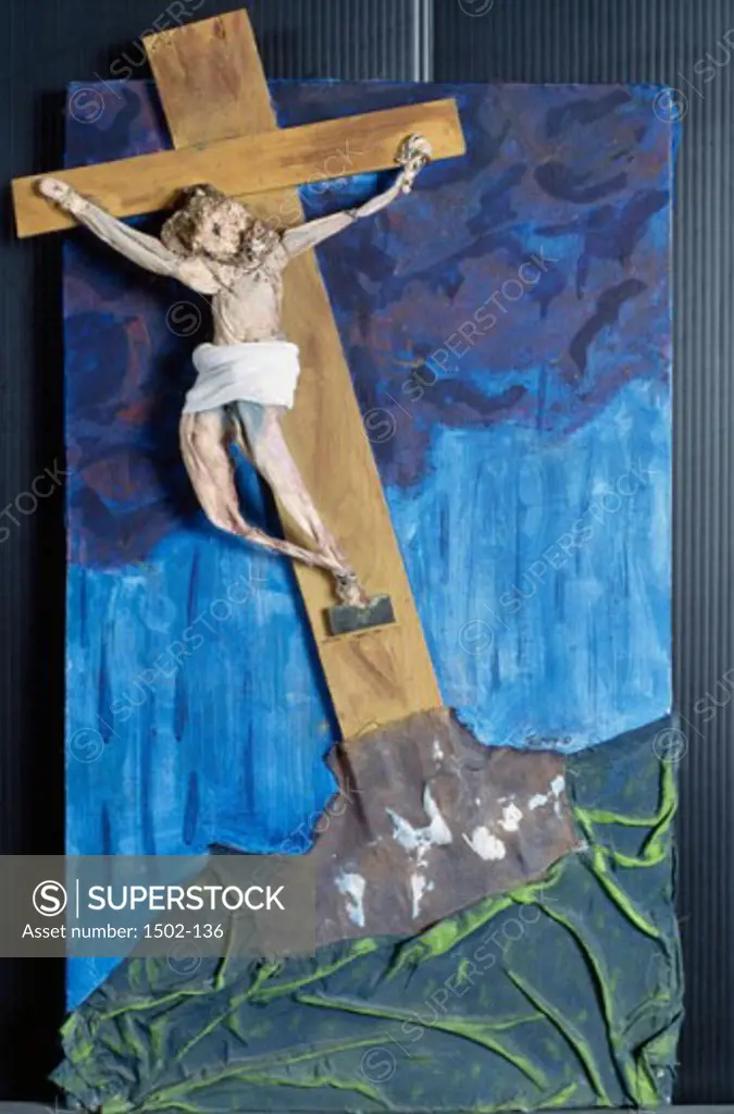 Crucifixion in 3D 2000 Jeremy Hauser (20th C. American) Mixed media Private Collection 