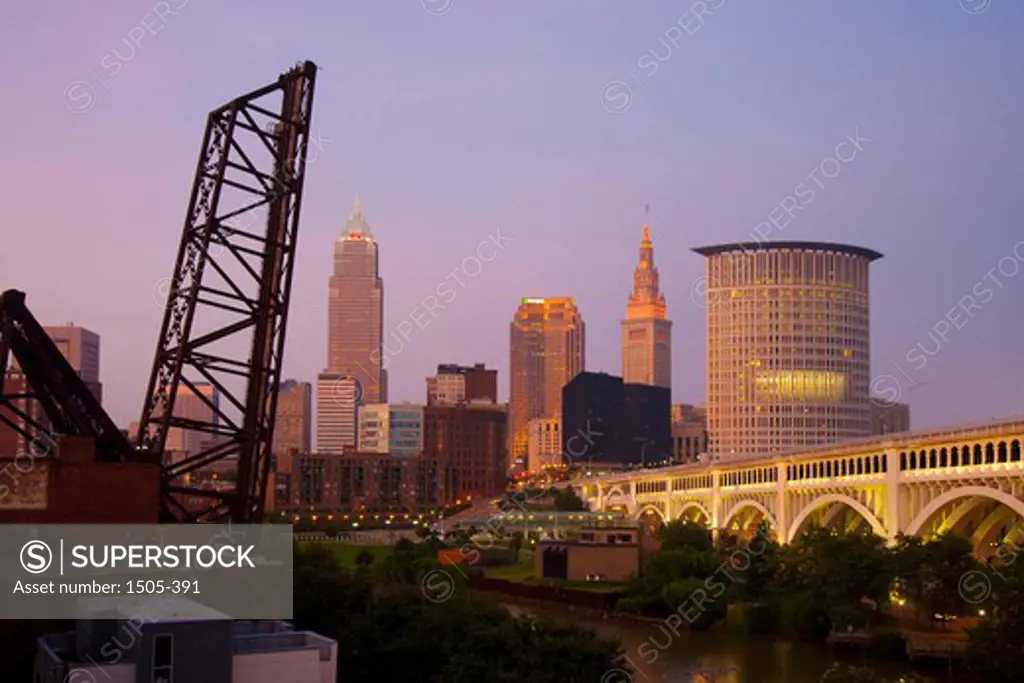 Buildings in a city, Cleveland, Ohio, USA