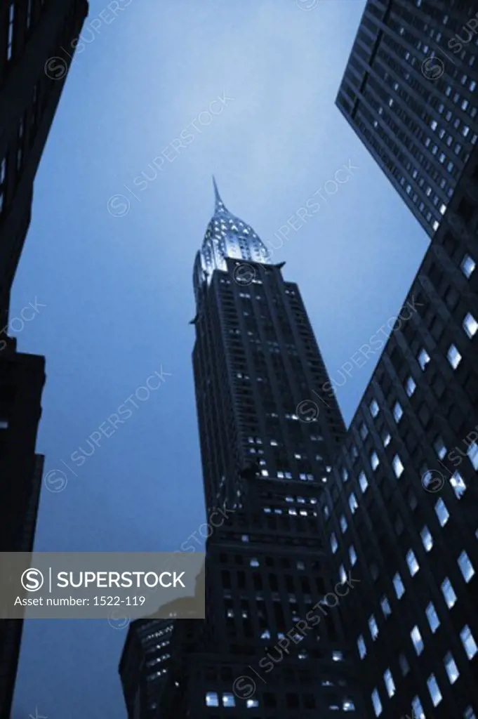 Low angle view of a building, Chrysler Building, Manhattan, New York City, New York, USA