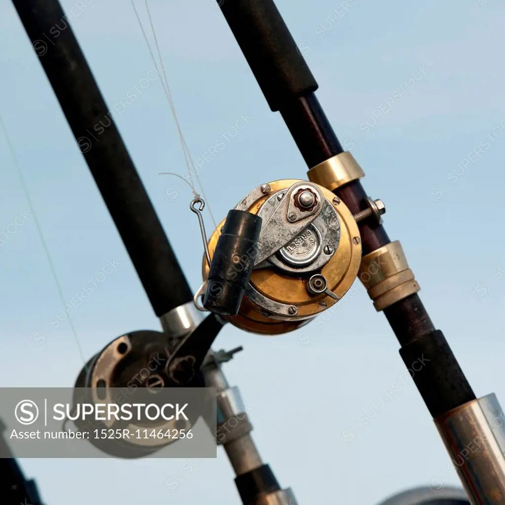 Close-up of fishing rods, Sayulita, Nayarit, Mexico
