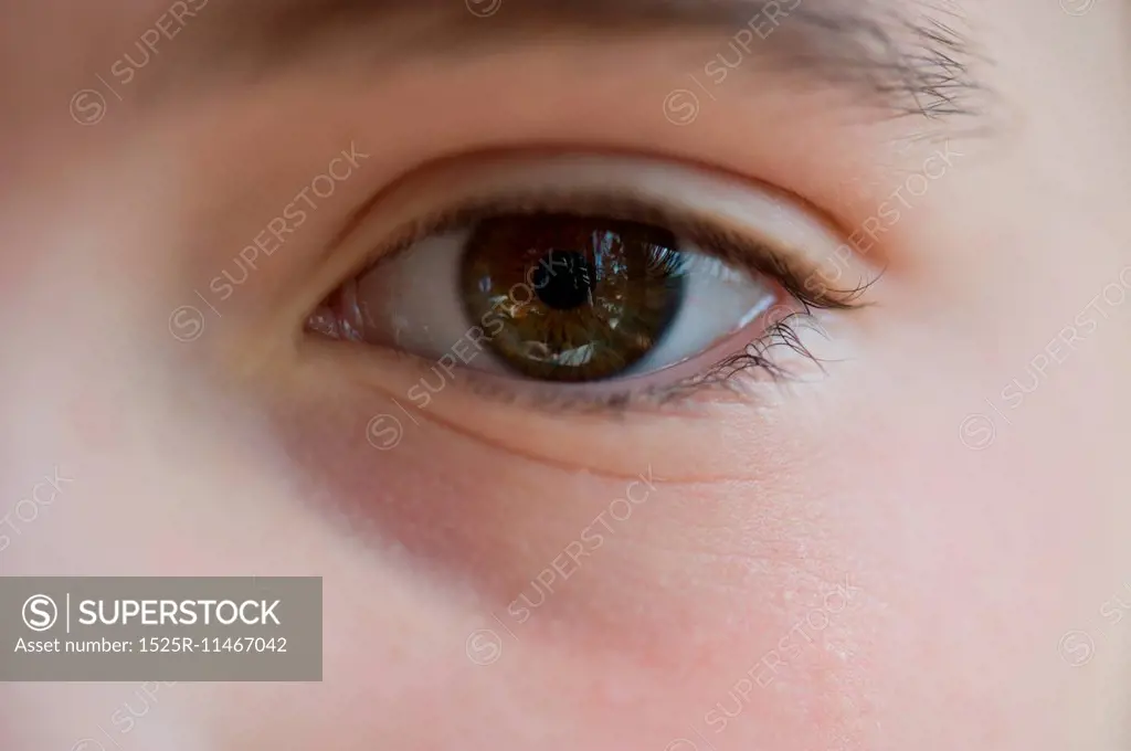 Close-up of a girl's eye